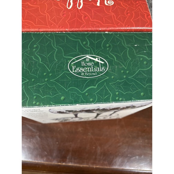 Home Essentials And Beyond Set of 4 Hand Painted Wine Goblets Holly - Picture 2 of 4